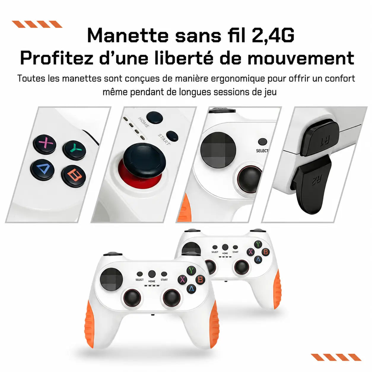 Manettes rechargeables FX8