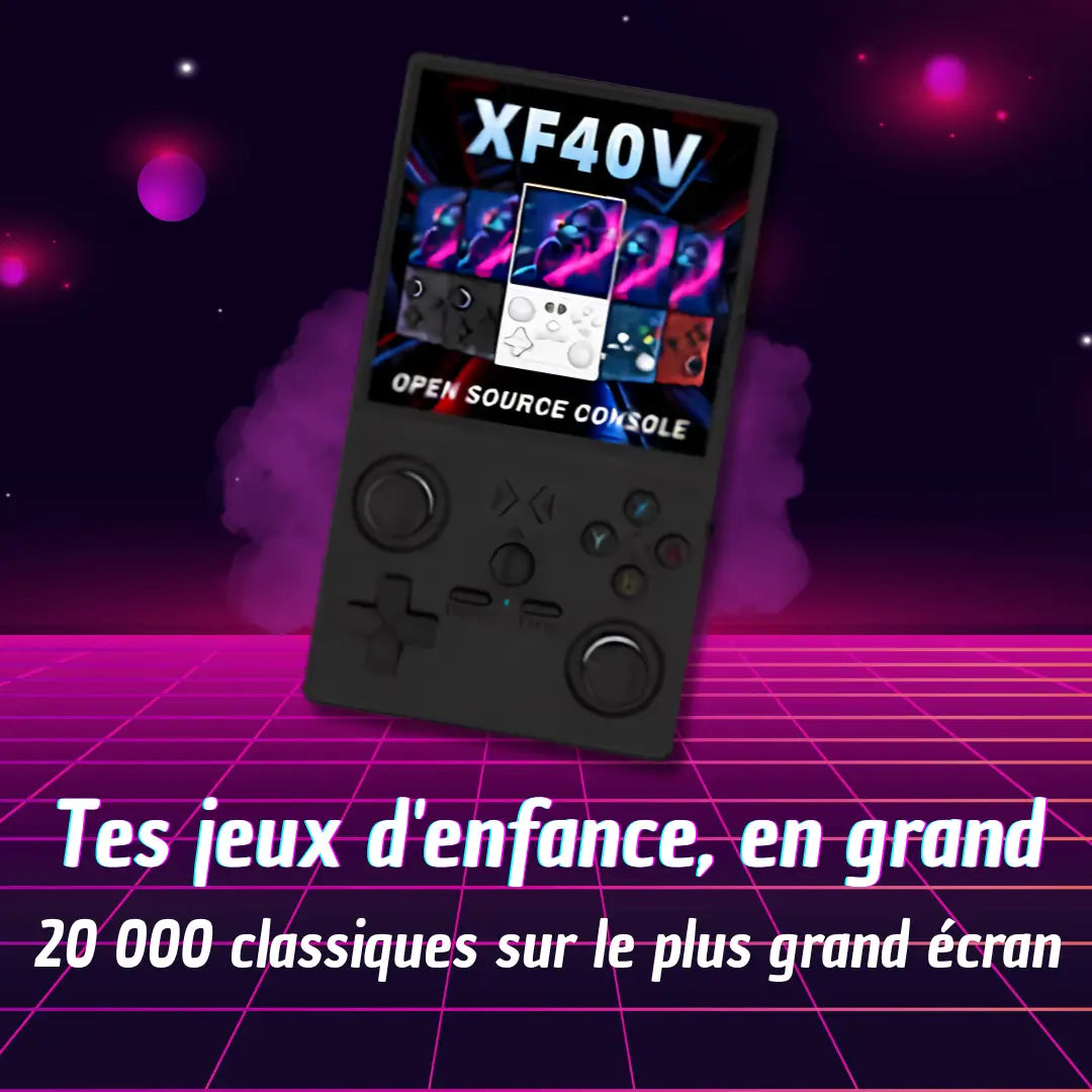 Console de jeu portable retrogaming XF40V 20000 jeux rétro - Retrozone France