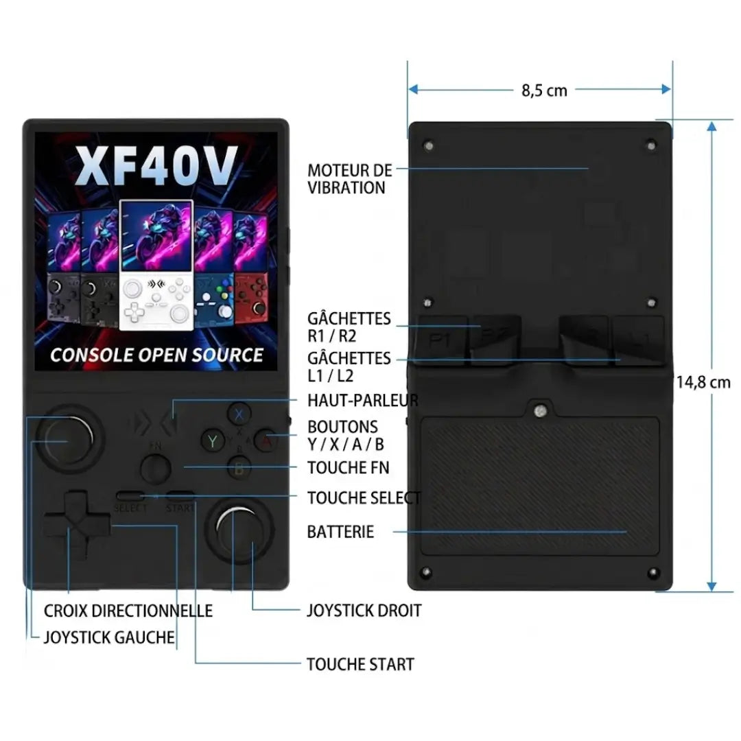 Console émulateur portable XF40V - Retrozone France