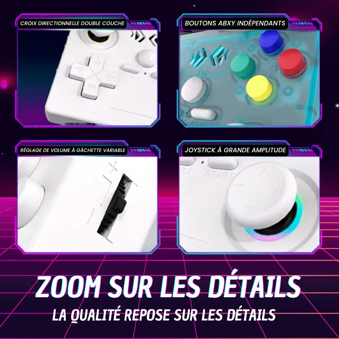 Game console portable XF40V fonctionnalités - Retrozone France